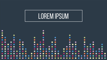 Abstract Futuristic Colorful Waveform Background. Backgrounds and texture copy space vector art