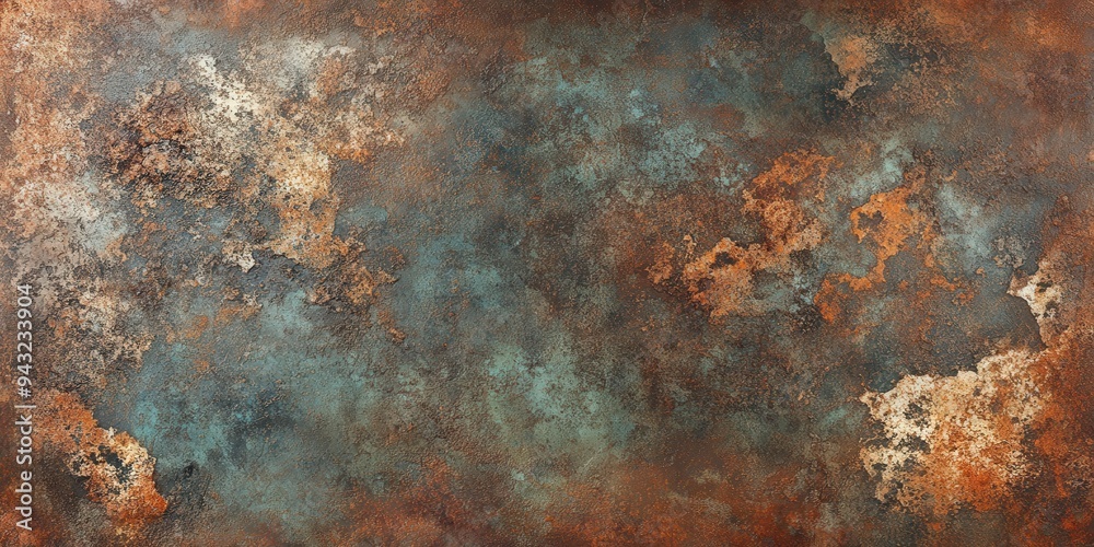 Wall mural abstract rustic texture with warm tones and weathered surface