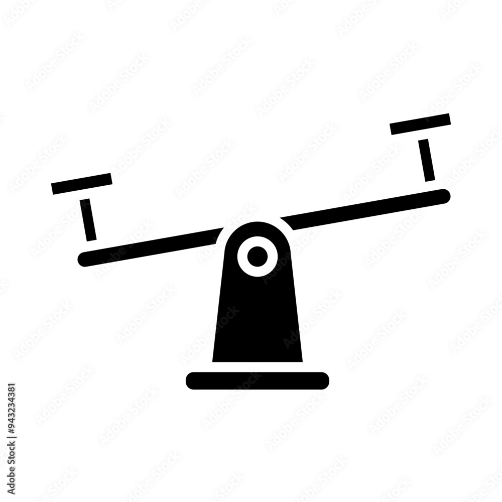 Poster balancer glyph icon