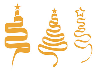 golden-colored christmas tree