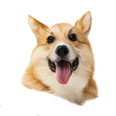 Welsh Corgi Pembroke Doggy Illustration Pet Portrait Oil Painting