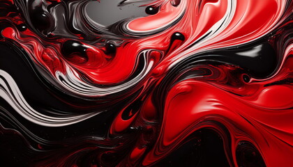abstact paint color of red and black