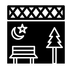 Movie Set glyph icon