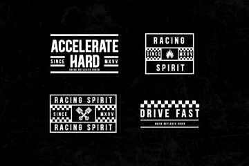 Naklejka premium streetwear typography quotes concept vector graphic tee design templates ideas