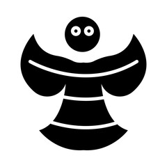 Snow Angel glyph icon