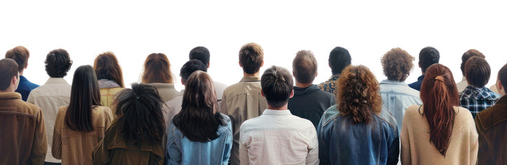 Group of people facing forward