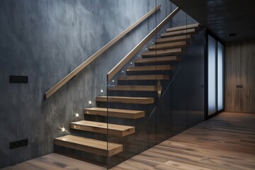 Fototapeta premium Modern interior of living-room. Beautiful simple AI generated image