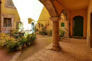 An old house in Isernia, a city in Molise in Italy.