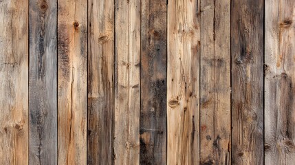 Rustic weathered wooden plank wall with natural textures Generative AI