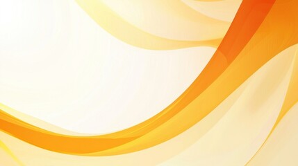 Abstract yellow and white gradient wave pattern with smooth flowing lines Generative AI