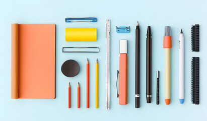 PNG stationery cut out element set