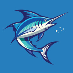 Obraz premium martin fish illustration