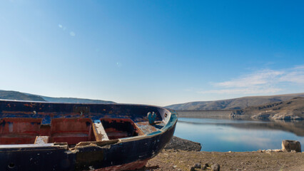 boat on the lake