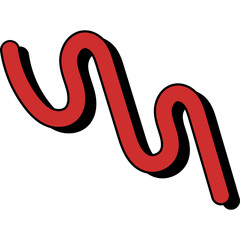 Abstract Retro Squiggly