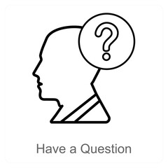 Have a Question icon concept