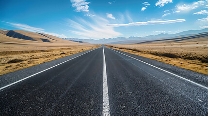 Naklejka premium road in the nature