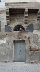 Fototapeta premium old wooden door in a church