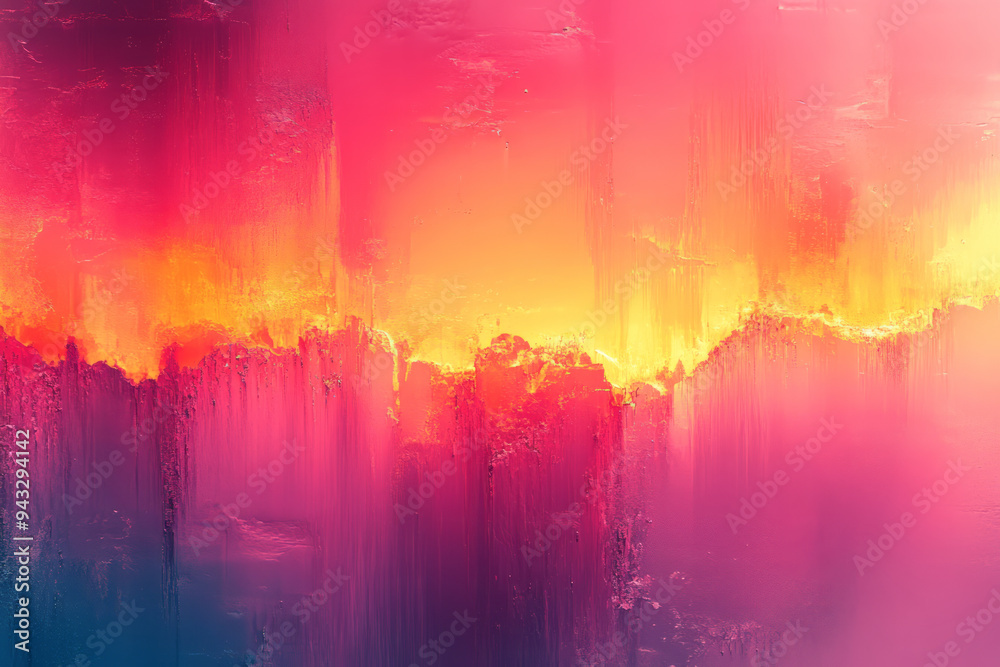 Poster a glitch effect background with distorted lines and vibrant colors, ideal for digital designs,