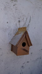 wooden bird house