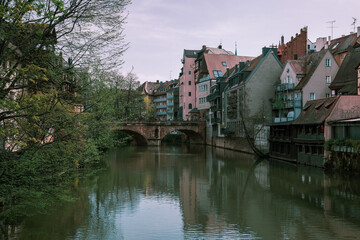 Fototapeta premium View of Nuremberg's old town, Germany.