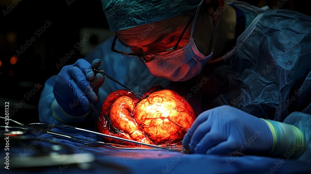 Poster heart surgeon utilizing a 3d holographic model of the heart to plan and execute cardiovascular surge