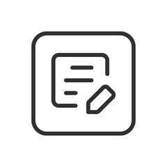 Fototapeta premium Edit document icon. Modern, simple flat vector illustration for web site or mobile app