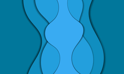 paper cut design with abstract background. Vector design layout for business presentations, banner, flyers, posters and invitations. green, colorful color