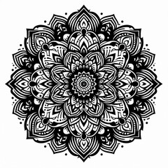 Floral pattern mandala design 