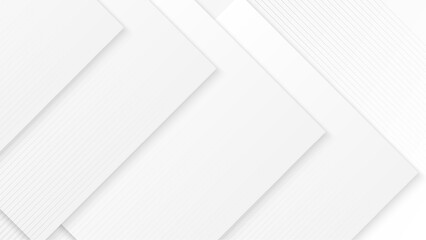 Abstract white square background with 3d design