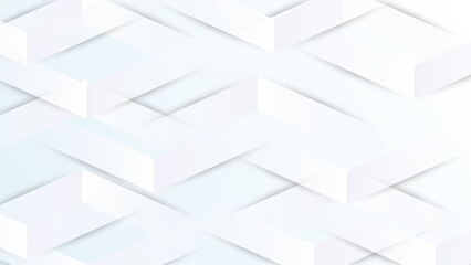 Fototapeta premium Elegant white background with diagonal 3d shape design