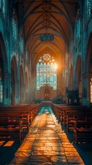 Fototapeta premium interior of church