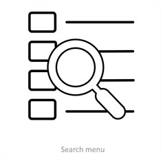 Search menu