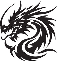 Dragon silhouette design