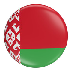Belarus round flag icon with transparent background