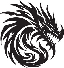 Dragon silhouette design