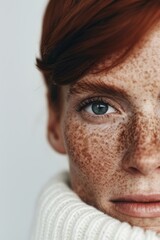 Obraz premium Inclusive beauty campaign featuring models with unique features and natural skin