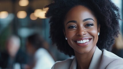 Obraz premium Ecstatic Businesswoman