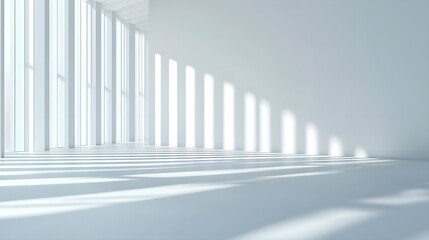 Fototapeta premium White Room Sunlight Window Abstract Interior Design