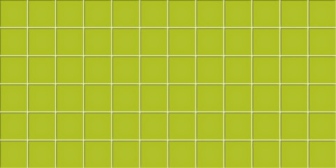 Green ceramic tile wall texture background vector illustration