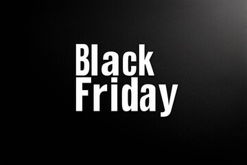 Fototapeta premium Black Friday sale announcement on a textured dark background