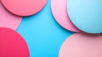 Obraz premium Abstract Blue and Pink Geometric Background