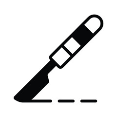 A new trendy style icon of surgical knife, easy to use vector