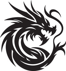 Dragon silhouette design