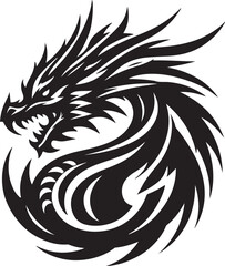 Dragon silhouette design