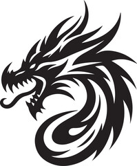 Dragon silhouette design