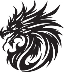 Dragon silhouette design