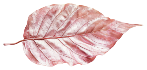 PNG Pink metallic leaf isolated background