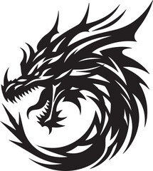 Dragon silhouette design