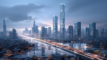 Commercial city advertising material images. A vivid display of diverse advertising elements in a bustling cityscape, highlighting the dynamic nature of urban marketing and promotion.