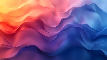 Obraz premium Abstract Gradient Waves Background, Digital Art, Modern Design